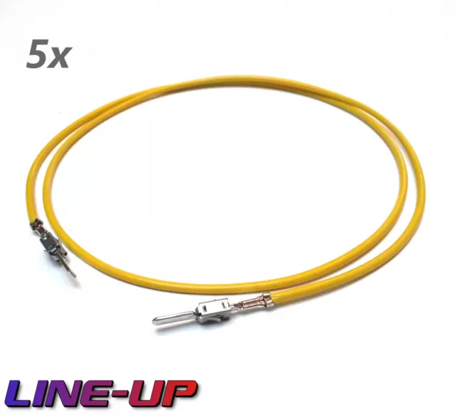 5x Reparaturleitung Einzelleitung Pin Kabel wie 000979134E Audi VW BMW Mercedes