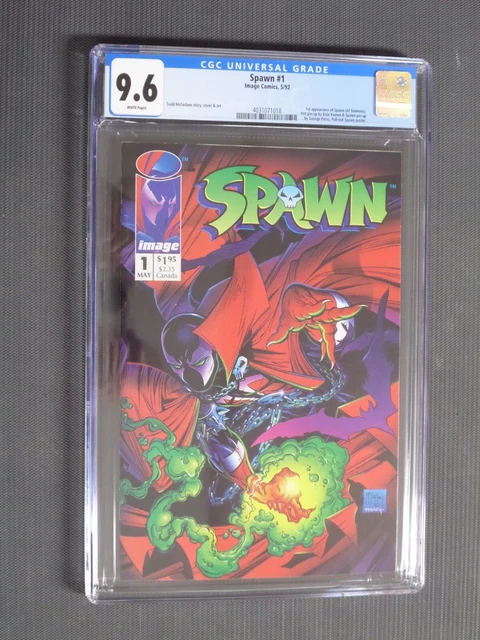 Spawn #1 CGC 9.6 1st Appearance Image Comics Al Simmons Todd Mcfarlane 1992