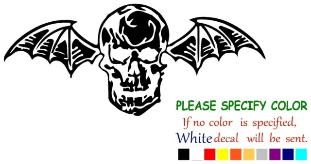 Avenged Sevenfold Death Bat Decal Sticker JDM Funny Vinyl Car Truck Window 7"