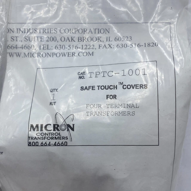 TPTC-1001 Micron NEW Box Safe Touch Fuse Terminal Cover Set TPTC1001 ABB
