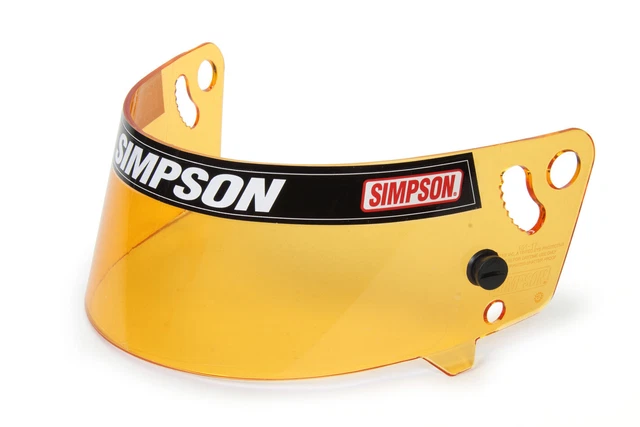 Simpson 1012-17 Helmet Shield Hi Resolution Amber For Shark & Vudo New