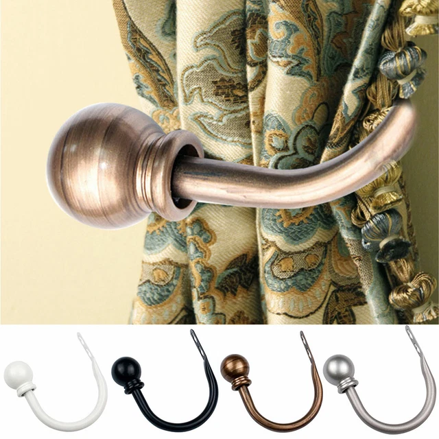 2Pcs Modern Concise Ball Curtain Tieback Holdback Holder Drape Hook Decor Hot