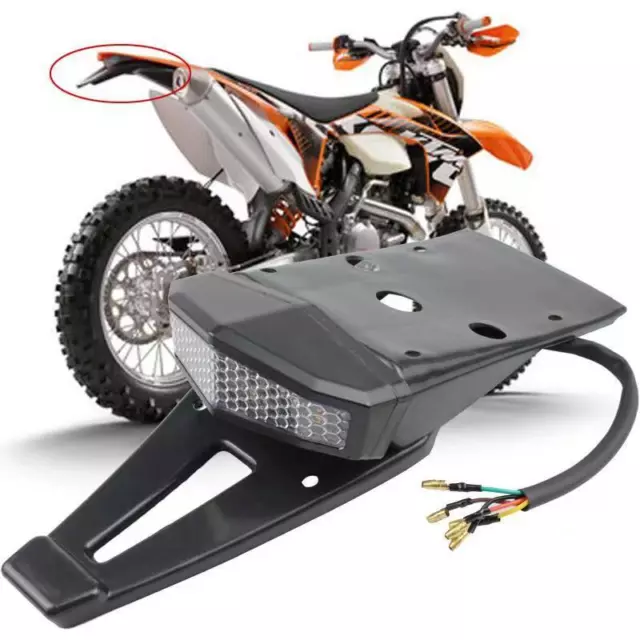 Fango posteriore moto parafango posteriore sporcizia bici 12-15 V freno posteriore LED STH7