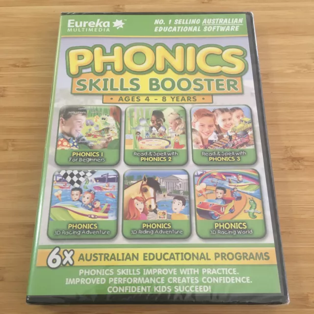 Phonics Skills Booster (Ages 4-8) | Windows PC Educational Software | Brand New