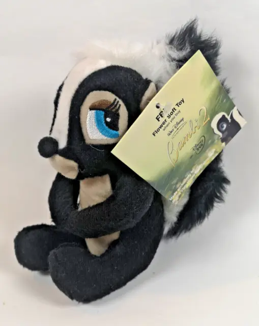 Collectable Promotional Disney Flower The Skunk Bambi 2 Bean Bag Soft Plush Toy
