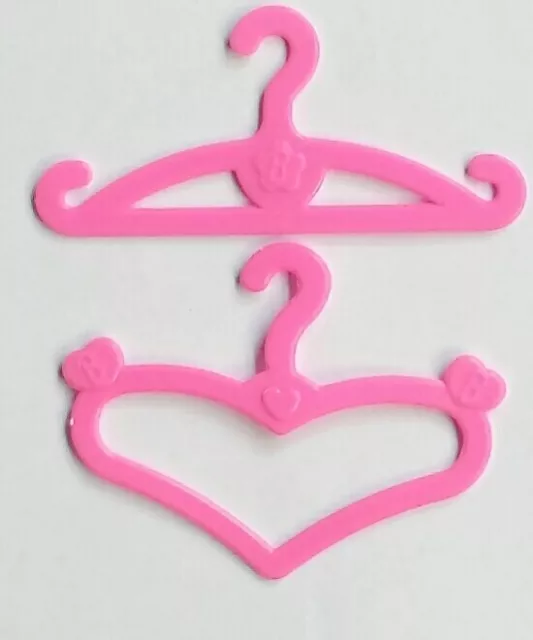 10pcs/lot Pink Dress Clothes For 11.5in Doll Play Vintage Hard Plastic Hanger