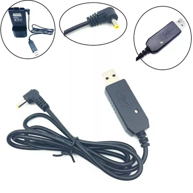 3800mAh Battery Charger Cable For BaoFeng UV-5R UV-82 UV-S9 PLUS Radio