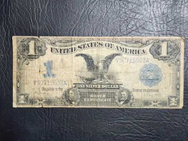 Series of 1899 $1.00 Large Size Black Eagle Silver Certificate