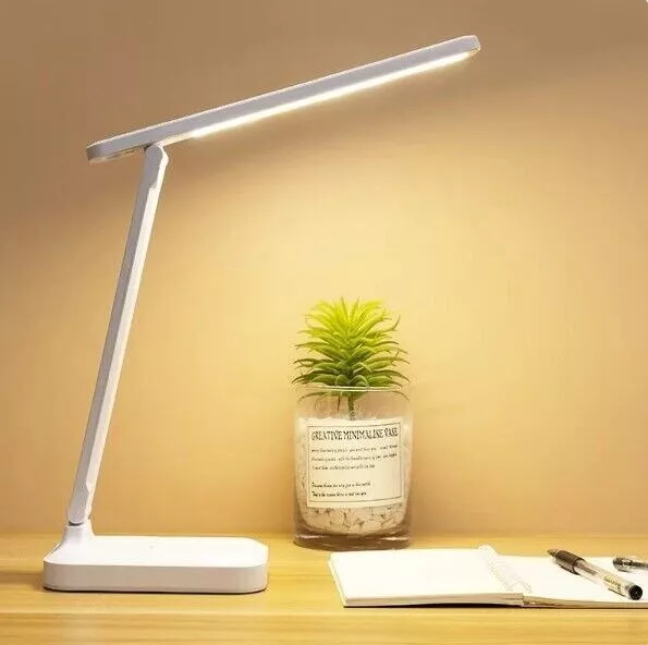 Lampada Da Scrivania Tavolo Lettura Led 3 Modalità Di Luce Touch Ricaricabile