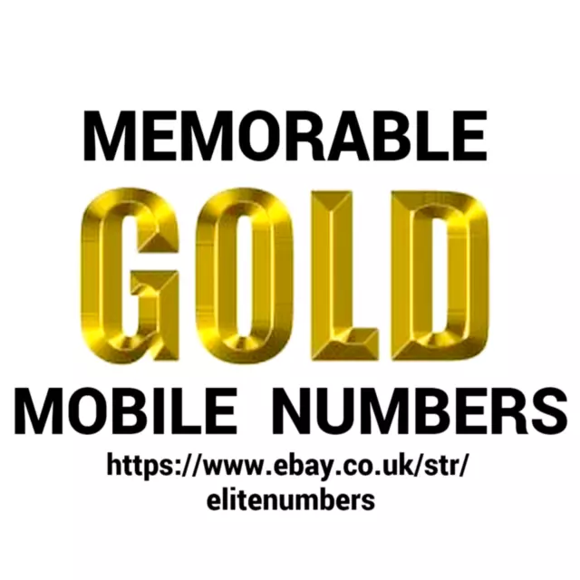 Sim Card Gold Easy Numero Di Cellulare Golden Platinum Vip Uk Pay As You Go