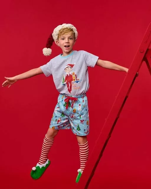 New Peter Alexander Kids Elf On Shelf Pj Set Christmas Pyjamas Size 4 BNWT