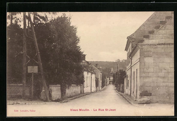 CPA Vieux-Moulin, La Rue Saint-Jean