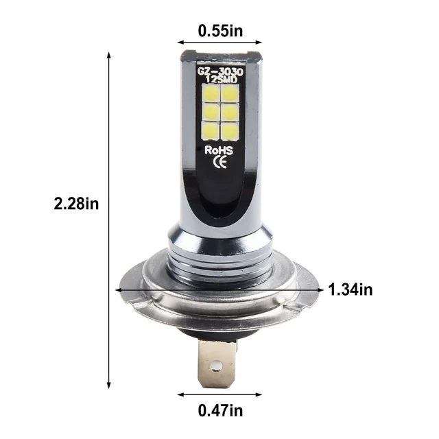SAFE DRIVING EXPERIENCE with H7 LED Headlight Bulbs Long Lifespan 4