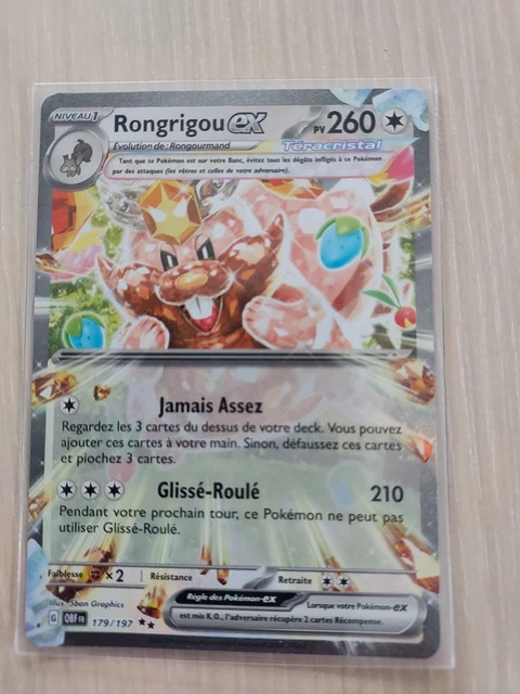 Carte Pokémon Rongrigou ex n°179, série Flammes Obsidiennes : Analyse des prix