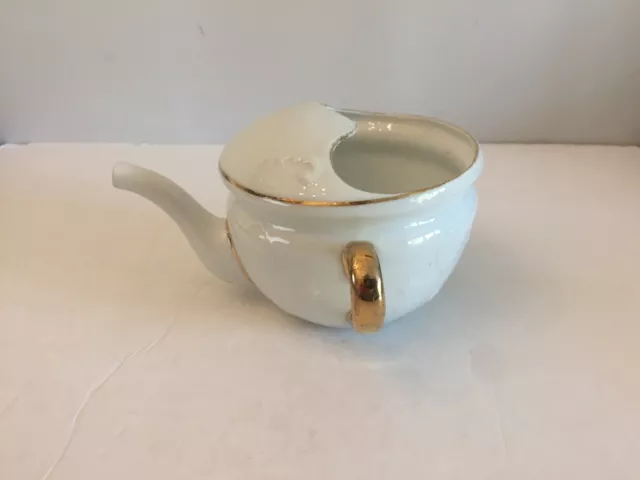 Invalid Soldiers Porcelain Feeding Cup With Guilding Raised work