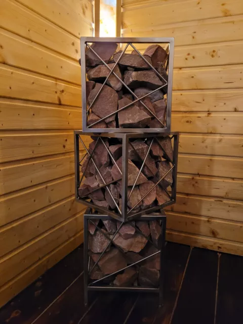 Estufa calentadora de sauna 9kw hecha a mano acero sin soporte 2