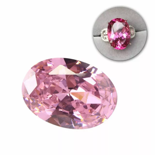 4.26ct 8x10mm Pale Pink Sapphire Gems AAA Oval Faceted Cut VVS Loose Gemstone