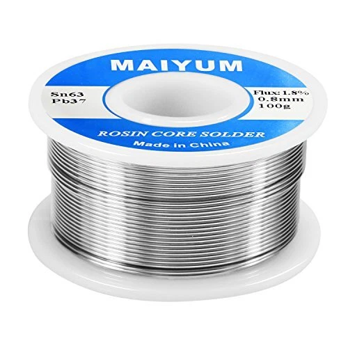 63-37 Tin Lead Rosin Core Solder Wire for Electrical Soldering (0.8mm ...