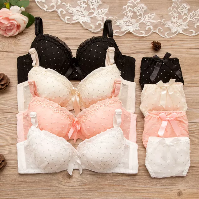 MANJIAMEI Girl Students Full Cup Training Bra & Brief Sets Pink :  : Clothing, Shoes & Accessories
