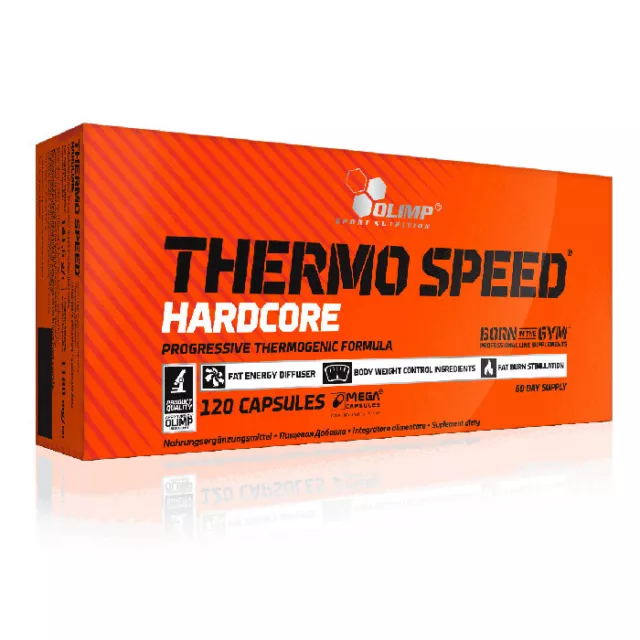 (158,83 EUR/kg) Olimp Thermo Speed Hardcore 120 Mega Kapseln Koffein