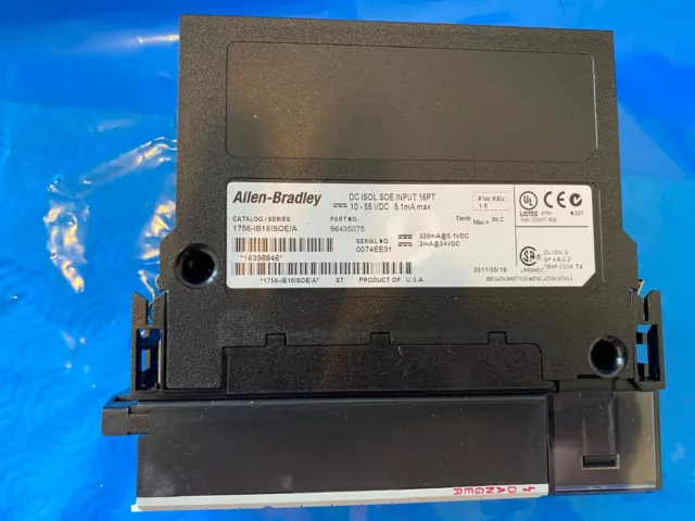 Allen Bradley: 1756-Ib16Isoe/A: Controllogix 16 Isolated Point  Input  Module