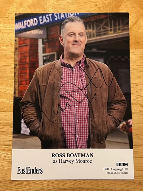 Ross Boatman / Harvey Monroe, Eastenders, Cast Card, Hand Signed, 6x4