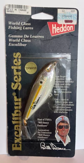 1996 Heddon BILL DANCE Excalibur Series Spit 'N Image Topwater Bait NEW ON CARD