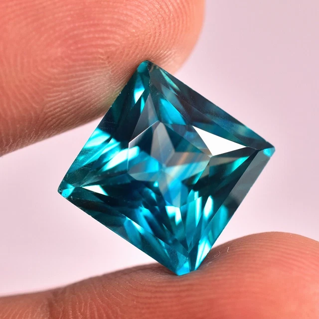 Saphir Padparadscha Naturel De Ceylan - Pierre Précieuse 4.90 Ct, Taille Asscher, Couleur Pêche (AAA)