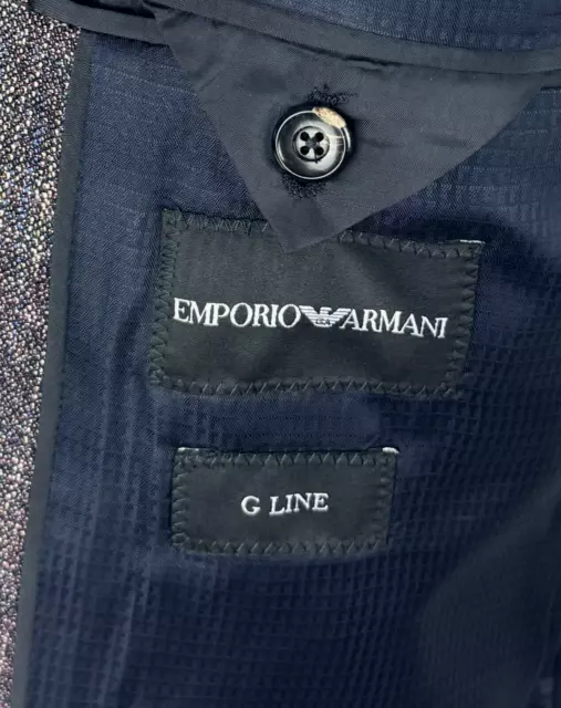 EMPORIO ARMANI SPORT Coat 44 R Purple Wool Viscose G Line Blazer NWT ...