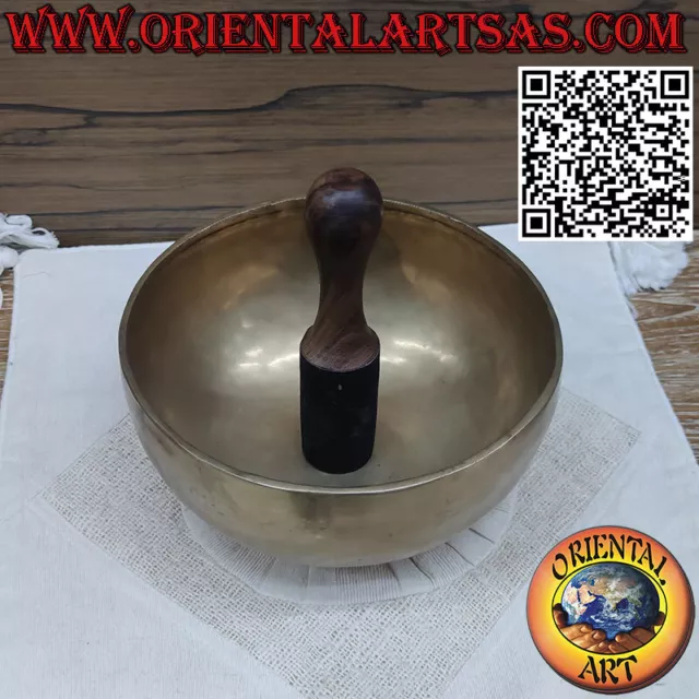 Tibet Klangschale Aus A Handbemalt, Durchmesser 22,5 Cm. Von 1390gr, 146 Hz