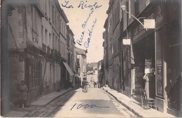 Cpa 33 Photo Card Located In La Reole Rue Armand Caduc