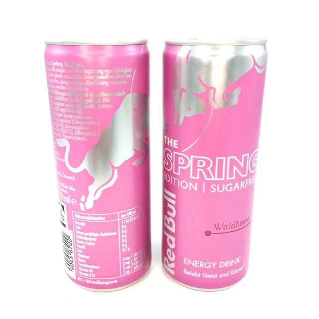 2X RED BULL THE SPRING EDITION 2024 WALDBEERE SUGARFREE 250ml EINWEG