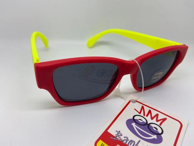 Occhiali da sole Bambines by Bartex per bambini - protezione UV400 - montatura rossa gialla