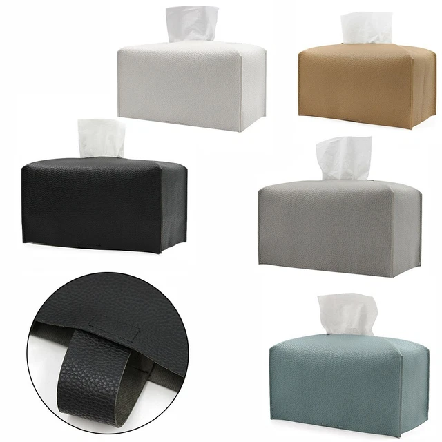Boîte à Serviettes En Cuir PU – Carrée – Design élégant Avec Fermeture Magnétique