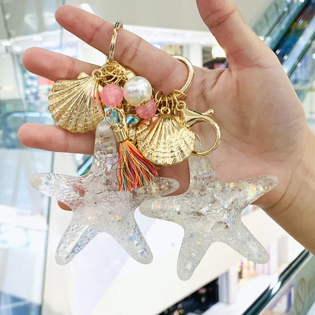 Beach Keyring Key Pendant Simple Keychain Decoracion Para Cuartos Conch 8