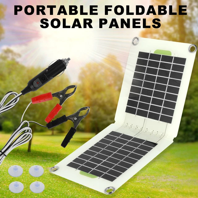 100W SOLAR PANEL 12V Trickle Charger Battery Charger Kit Maintainer ...