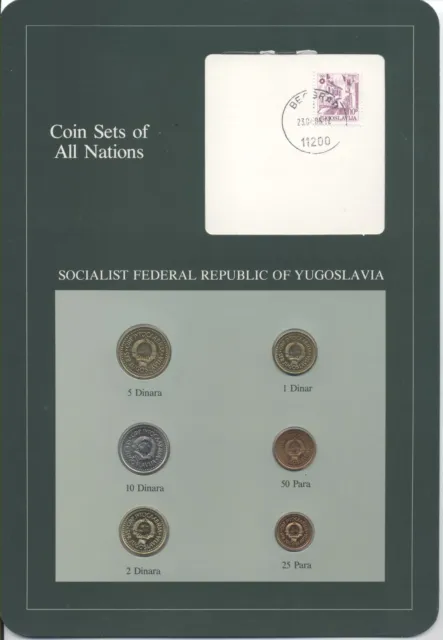 COIN SETS OF ALL NATIONS Complete SOCIALIST FEDERAL REPUBLIC OF YUGOSLAVIA