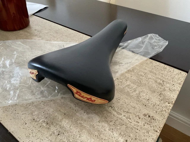 Selle Vintage Selle Italia Turbo – Bordeaux Daim – Pour Vélo Course Ou Rétro – Années 80