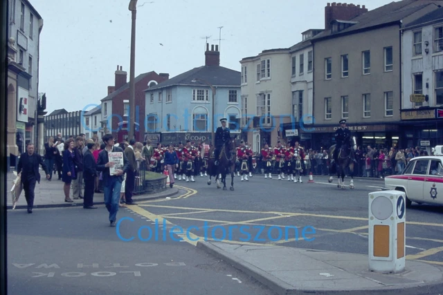 35mm Slide 1970's Doncaster Miner Rally parade  Police Horses  Slide 3