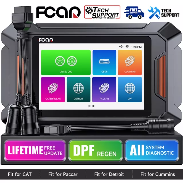 Heavy Duty Truck Diesel Diagnostic Scanner DPF Regen for Cummins Paccar Detroit