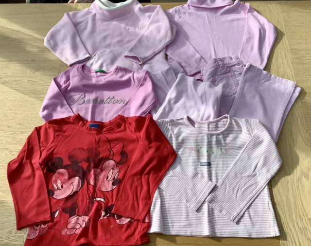 Next / Mothercare / Benetton - Girl’s 7 Piece Clothes Bundle Age 2-3 Years