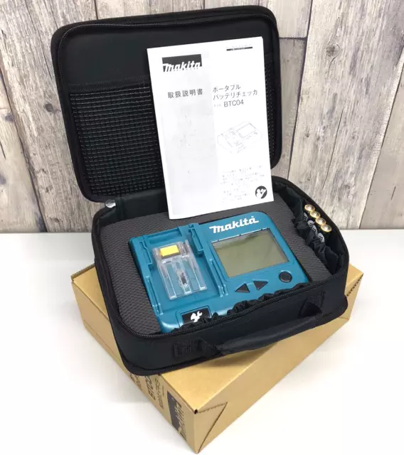 Makita BTC04 Portable Battery Checker - Includes Soft Case , Exclusive case set