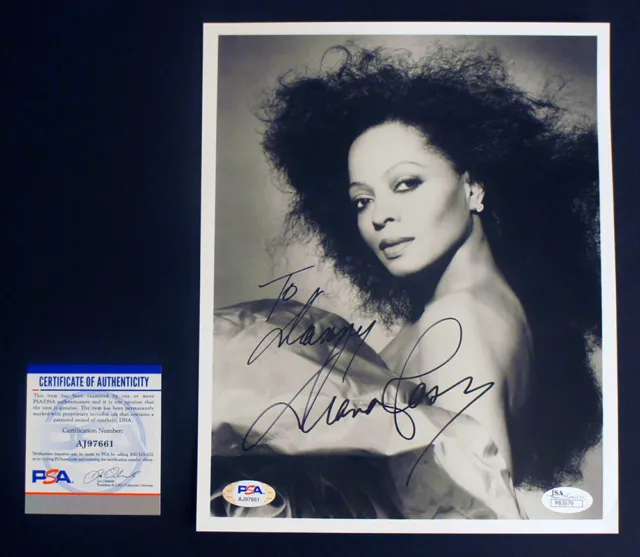 *PSA & JSA Dual Certified* DIANA ROSS SIGNED 8x10 Photo (The Supremes Motown)!
