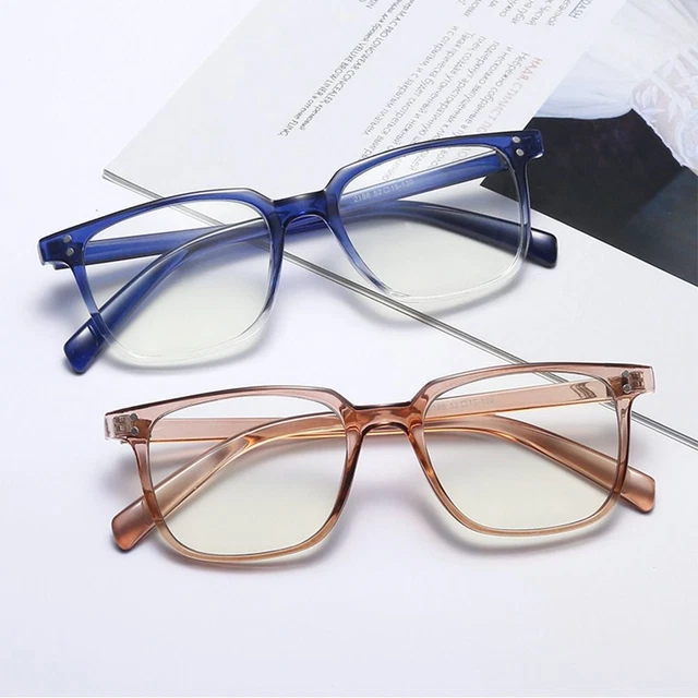 Gafas de lectura ultra ligeras con marco simple protección ocular luz antiazul
