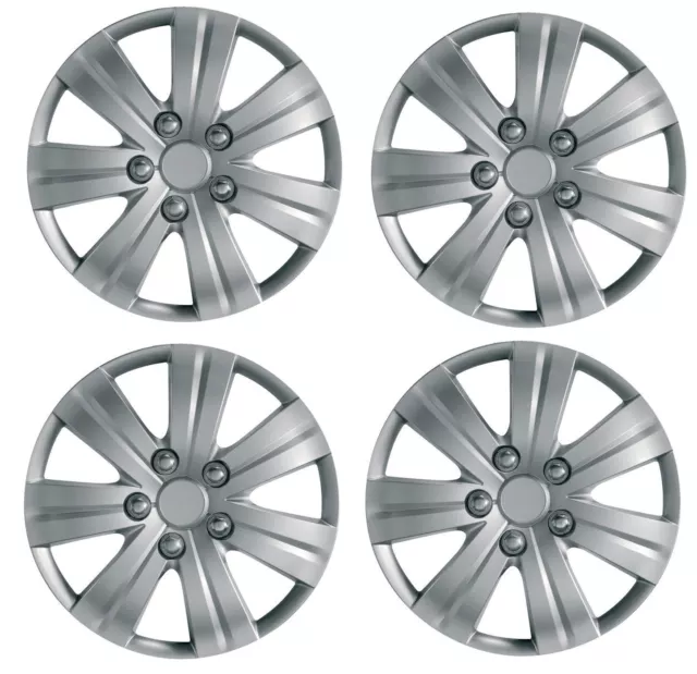 Set 4 Wheel Trims Hub Caps 16" Covers fits Renault Master Trafic Espace Scenic
