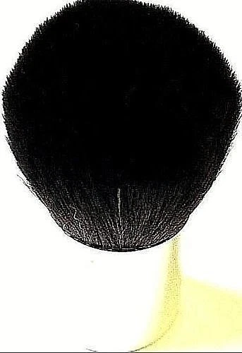 Borghese Natural Hair Sable Kabuki Face Powder Brush 3" Tall