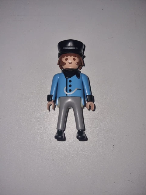Custom Playmobil Train Western - Chef De Gare N°396 - Figurine Vintage Personnalisée