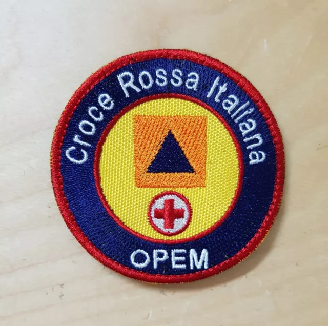 PATCH RICAMO TOPPA - CROCE ROSSA ITALIANA - OPEM - con STRAPPO