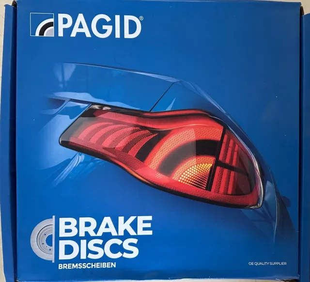 Pagid 54205 Brake Discs - Brand New in Box - For Audi VW Skoda Seat - Free P&P
