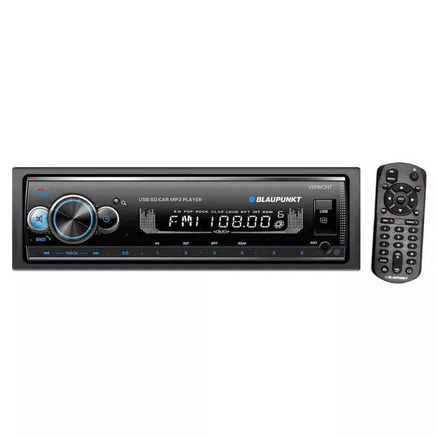 Blaupunkt Vermont72 Single-Din Mechless Am/Fm/Aux/Usb Bluetooth Stereo Receiver